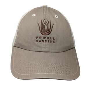 Powell Gardens Slideback Hat Brown One Size Embroidered Fahrenheit